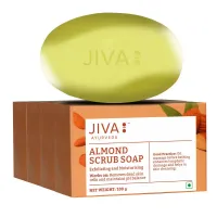 Мыло с миндалем, набор 4 штуки по 75 г, Джива Аюрведа; Almond Soap 75gm (pack of 4), Jiva Ayurveda